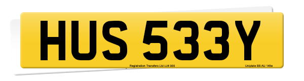 Registration number HUS 533Y